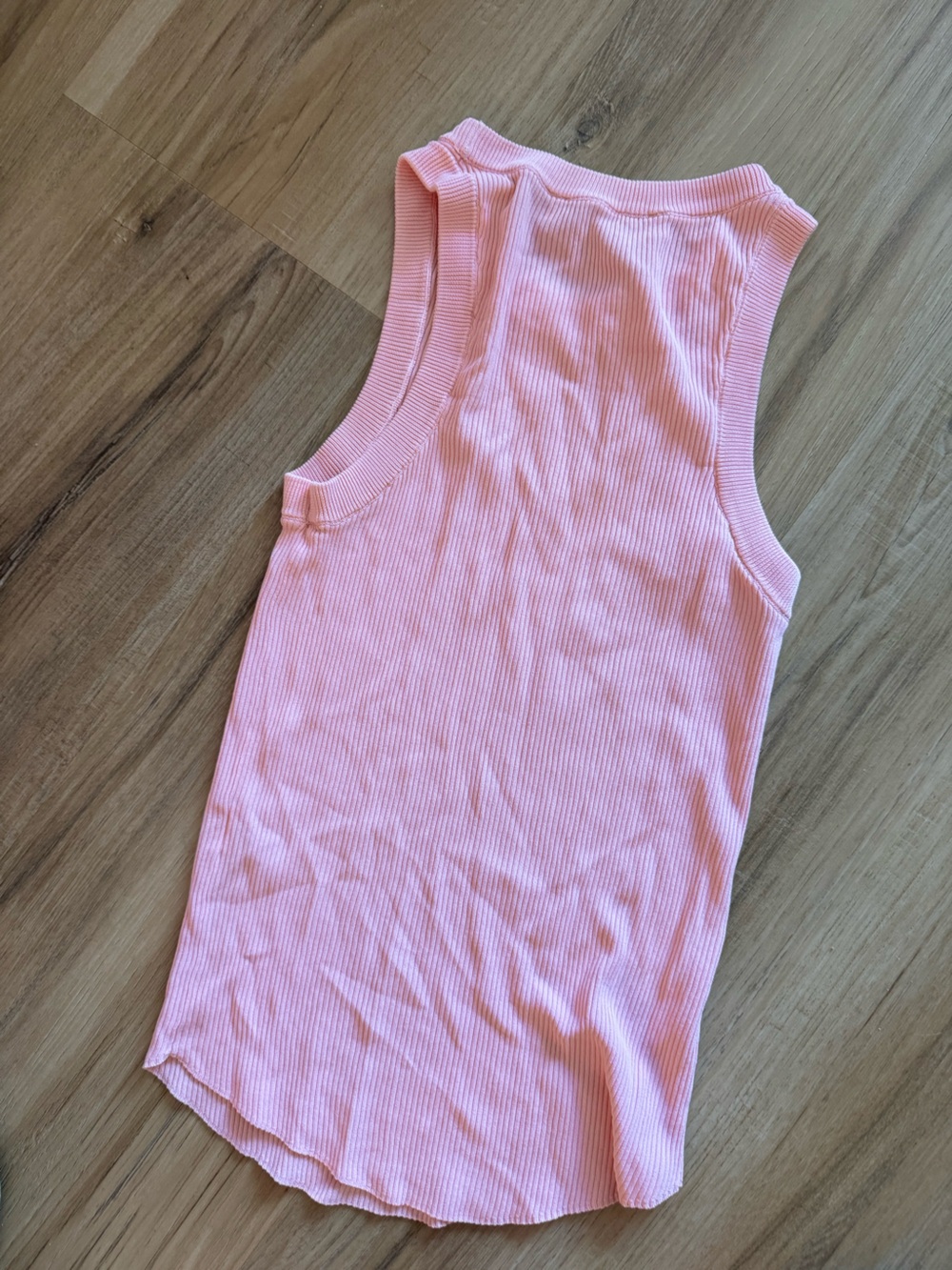 Zara Light Pink Ribbed Tank Top - Picture 3 of 4